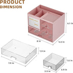 Marbrasse Desk Organizer with 3 Drawer, Desk Organizers and Accessories with 4 - Image 4