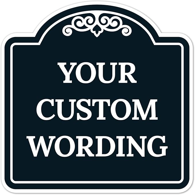 Custom Decorative Sign, Personalized Metal Sign by SigoSigns