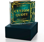 Personalized Gifts, Custom Quote Block Letter Board, Crystal-Clear Acrylic - Image 4