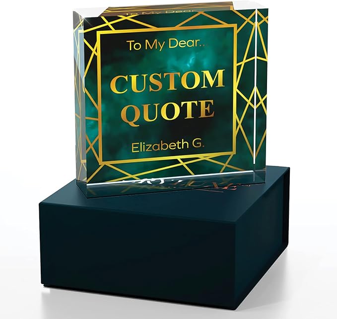 Personalized Gifts, Custom Quote Block Letter Board, Crystal-Clear Acrylic - Image 4