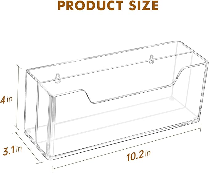 BEYGORM Acrylic Mail Organizer for #10 Envelopes, 2-Slot Wall-Mounted & - Image 4