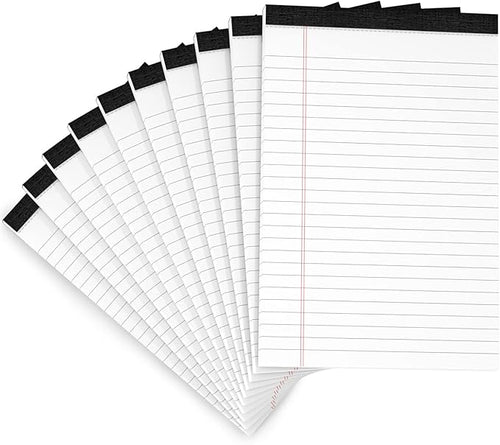 10 Pack Legal Pads Writing Pad 5x8 Inch Lined Writing Note Pads Grocery List by Aidunmis