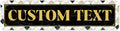 Custom Sign, Custom Street Sign, 11 Font Colors, 13 Font Styles, 4 Hole Options