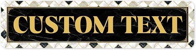 Custom Sign, Custom Street Sign, 11 Font Colors, 13 Font Styles, 4 Hole Options by MySignCenter