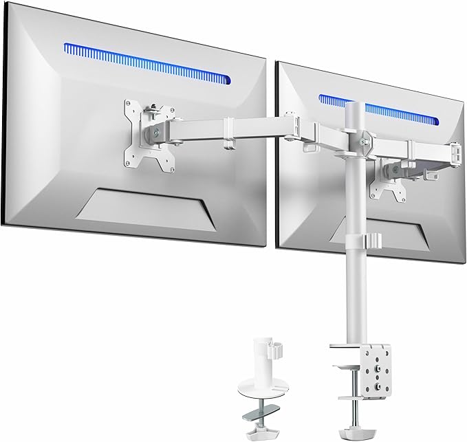 VIVO Dual Monitor Desk Mount, Heavy Duty Fully Adjustable Stand, Fits 2 LCD LED by VIVO