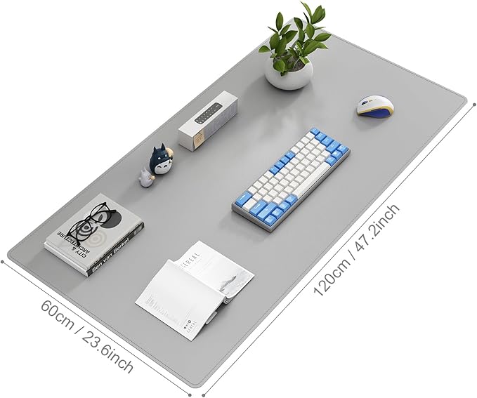 DAWNTREES Desk Mat Protector, PU Leather Desk Pad, Non Slip, Large Mouse Pad - Image 2