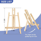 ESRICH 2 Pack 11.8" Wood Easels, Tabletop Easel - Image 2