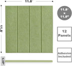 DECORITA Felt Bulletin Board Tiles | Modern Cork Board Alternative | Large Cork - Image 2