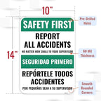 1PC Safety Sign, 14 x 10 Inches - Image 2