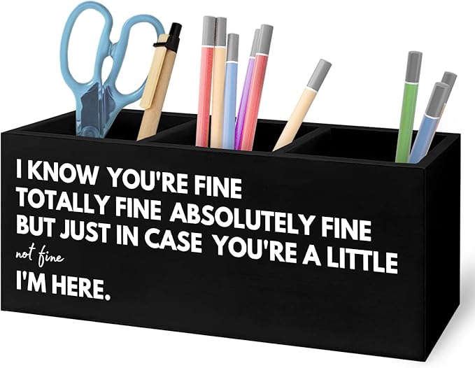 URLLUAE Thoughtful Uplifting Gifts Wooden Pen Pencil Holder by Unknown