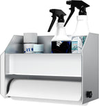 woiron aluminum hand cleaning station organizer bracket (silver), main product view