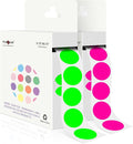 PARLAIM 2 Rolls 2000PCS 3/4" Round Circle Color-Code Dot Stickers, 2 Color by PARLAIM
