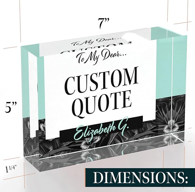 Custom Acrylic Sign Personalized, Custom Desk Name Plate, 18 Styles, - Image 8
