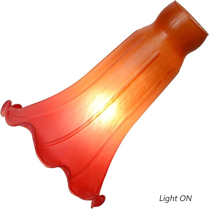 Bieye LS24 Lily Flower Blown Glass Lampshade - Image 2