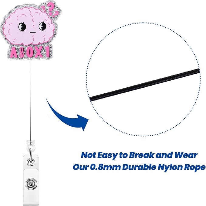 A&0x1 Funny Office Badge Reel | Retractable ID Card Badge Holder | Name Tag - Image 5