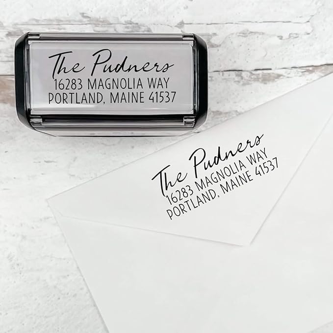 Self Inking Modern Address Stamps | Custom Return Address Stamper by 904Custom