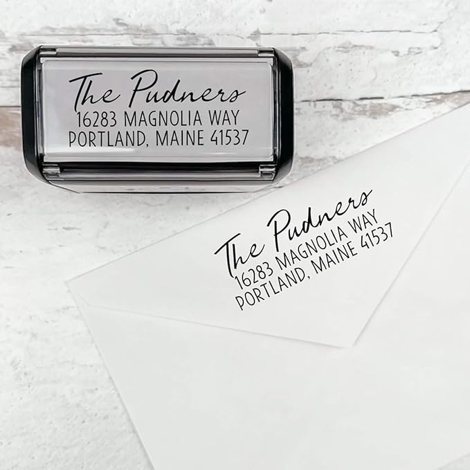 Self Inking Modern Address Stamps | Custom Return Address Stamper by 904Custom