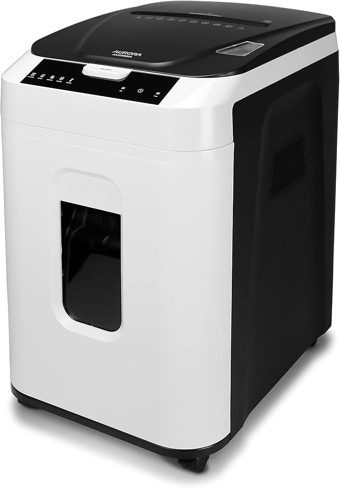 Aurora Commercial Grade 200-Sheet Auto Feed High Security Micro-Cut Paper by Aurora