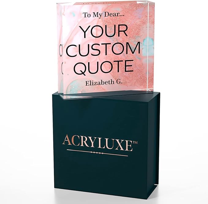 Personalized Gifts, Custom Quote Block Letter Board, Crystal-Clear Acrylic - Image 7