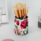 Leather Pen Holder for Desk Tulips Pattern Pencil Cup Desktop Organizer Makeup - Image 6