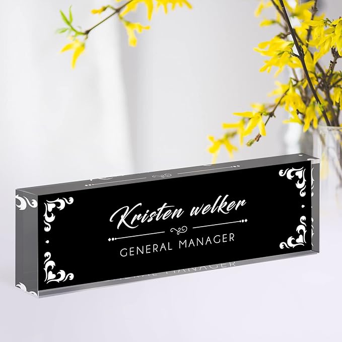 Desk Name Plate Personalized, Custom Name Plates - Image 2