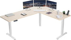 VIVO Electric Corner 75 x 63 inch L-Shaped Standing Desk, Memory Height by VIVO