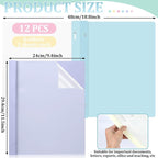 12 PCS Pastel Plastic Report Covers - Image 2