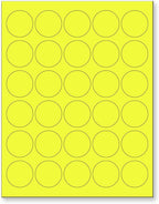 NextDayLabels - 8-1/2 x 11 Neon Color High Light Fluorescent Labels by NextDayLabels