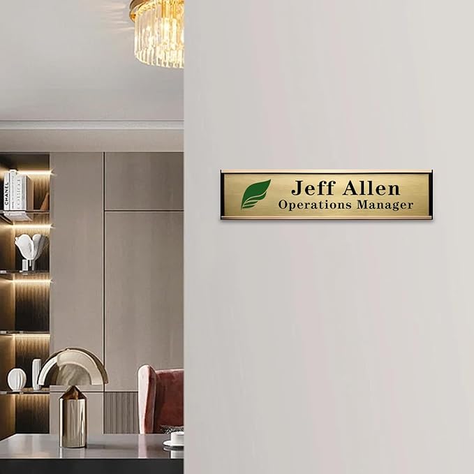 SINKAA Personalized Name Plate for Door or Wall, 2 * 10 inch Custom Office - Image 7