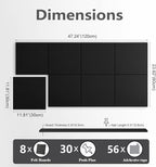 G Gamit Large Felt Wall Tiles Bulletin Board, Large Cork Board Alternative - Image 2