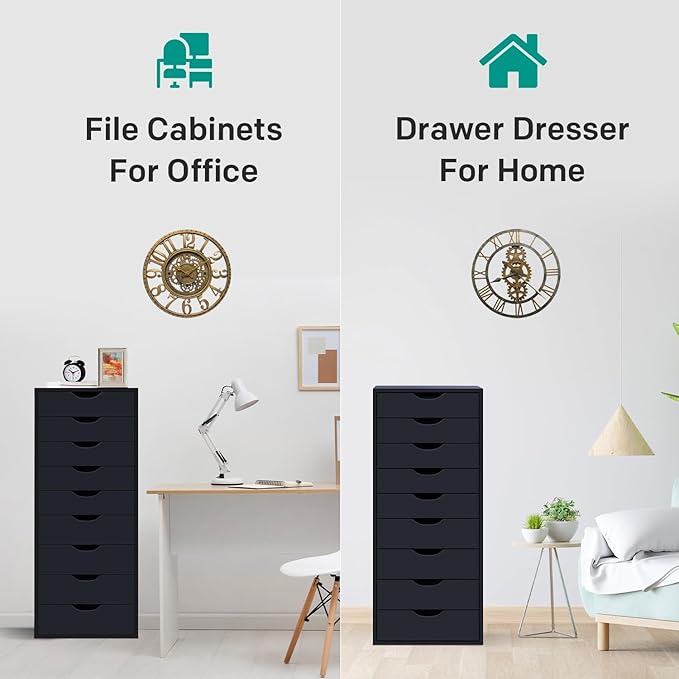 Naomi Home Bianca 9-Drawer Craft & Office Storage Cabinet, Ample Space in - Image 6