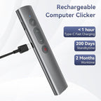 Wireless Presentation Clicker PowerPoint Remote: USB C A Presenter PPT Power - Image 7