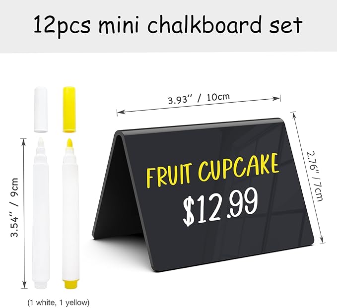 PigPotParty Acrylic Mini Chalkboard Signs - Image 2