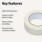 Amazon Basics Multi-Surface Masking Tape, 1.41 inches x 60 Yards, 1 Roll - Image 2