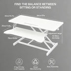 37 Inch Standing Desk Converter - Image 2