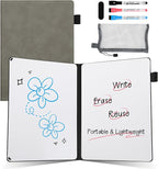 AGM Portable White Board Dry Erase Notebook, 8.4" x 6" Double Sided Folding by AGM