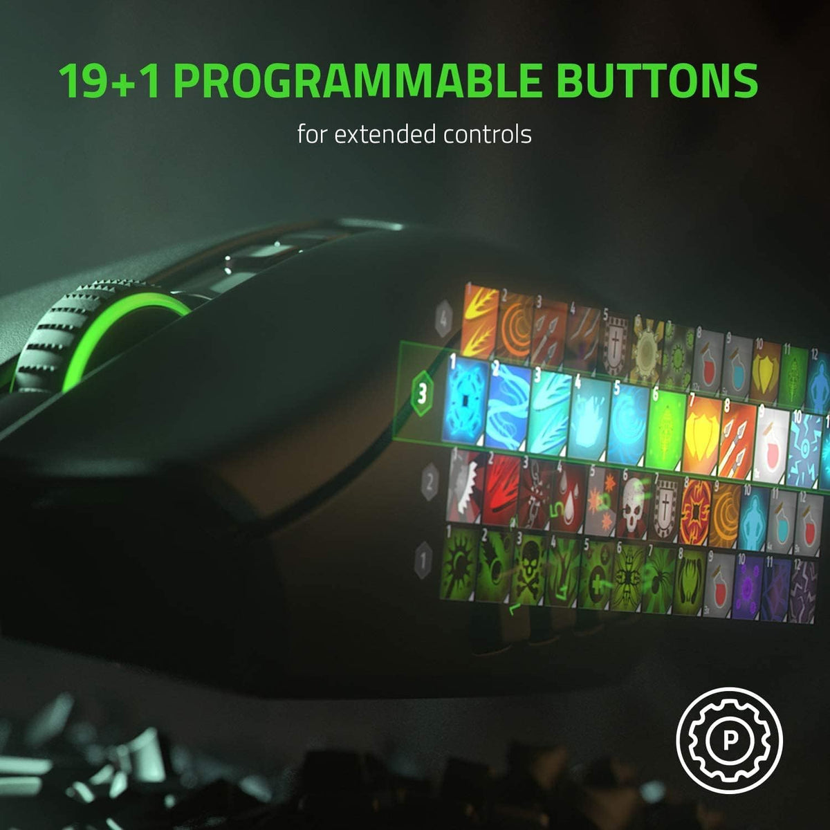 Razer Naga Pro Wireless Gaming Mouse: Interchangeable Side Plate w/ 2, 6, 12 ...