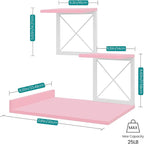 ELITEROO Desktop Shelf, Aesthetic Desk Organizer Table Top Mini Bookshelf - Image 3