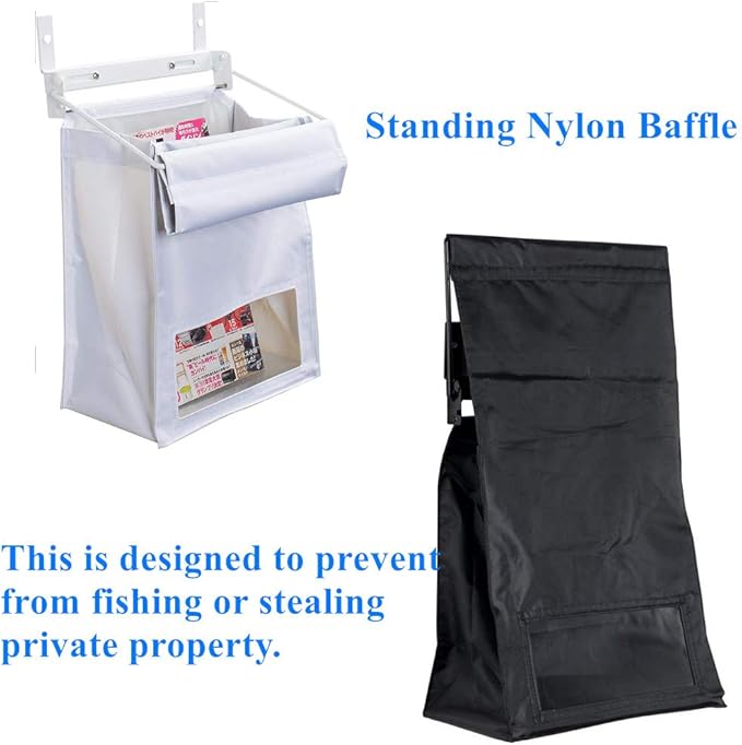 Indoor Wall Mount Mail Catcher Bag Door Slot Post Box Basket Mail Boxes - Image 7