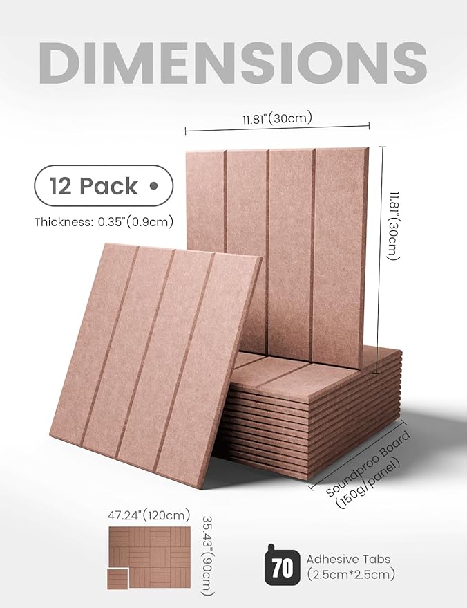 Large Felt Bulletin Board 48" x 36" Cork Board Alternative-12 Pack - Image 2