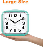 Tinload 5.5" Large No Ticking Analog Alarm Clock, Silent Readable - Image 2