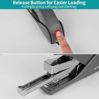 AFMAT Effortless Stapler for Desk, 50 Sheet Desktop Stapler, Ergonomic Office - Image 4