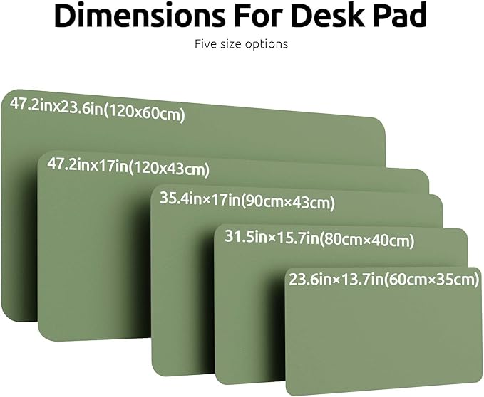 YSAGi Leather Desk Pad Protector, Office Desk Mat, Large Mouse Pad, Non-Slip PU - Image 8
