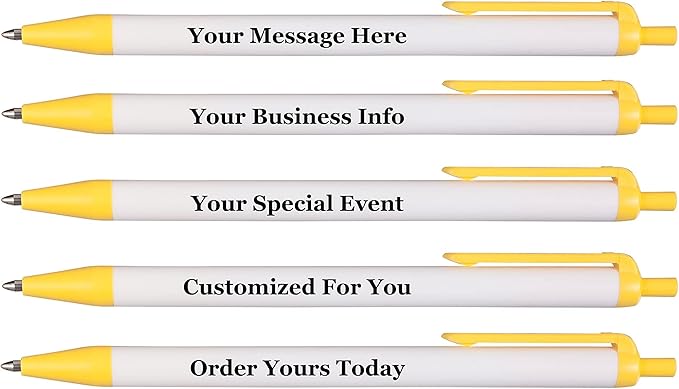 RevMark Personalized Ballpoint Pen, Custom Printed Name, Business or Event by RevMark