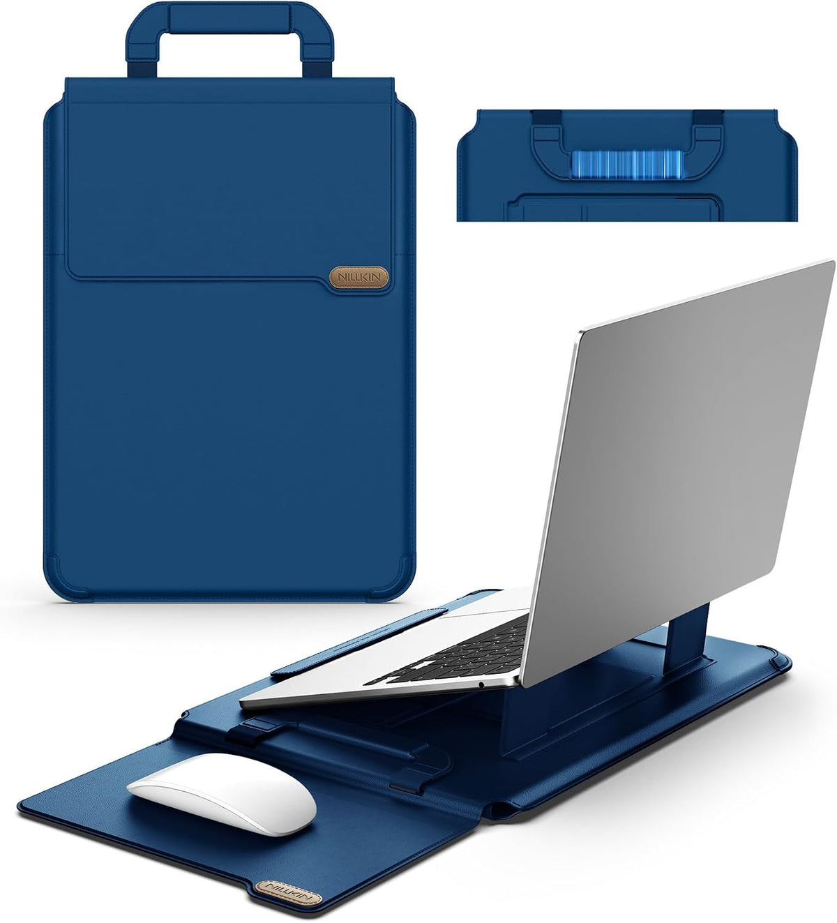 Nillkin 16 inch Laptop Sleeve with Stand (4-in-1), 2 Stand Modes, Mouse Pad