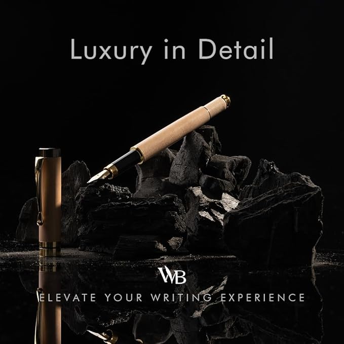 Wordsworth & Black Fountain Pen Set, Luxury Bamboo Wood - Image 2