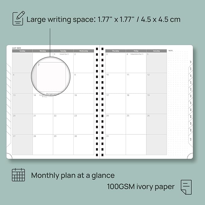POPRUN Planner 2025-2026 Academic Weekly Calendar - Image 4