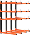 lumber storage rack, wall mount foldable & adjustable, main product view
