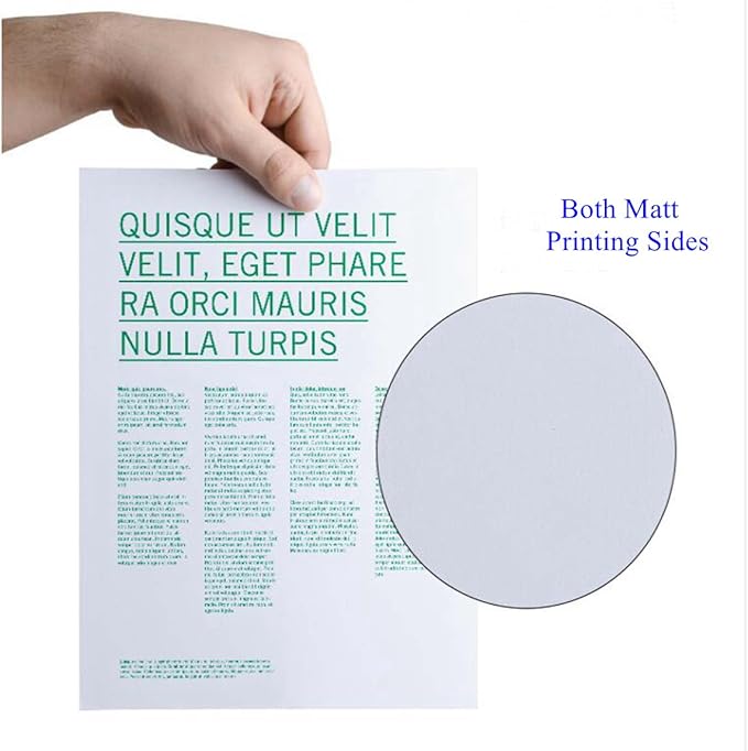 Uinkit 100 Sheets Thin Matte Presentation Paper Photo Double Sided 8.5x11 38lb - Image 5