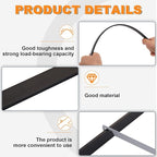 Epakh 4-Piece PVC Black Hanging File Folder Rails - Image 4